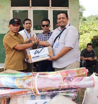 WOM Finance Salurkan Bantuan Kepada Korban Bencana Longsor di Bogor